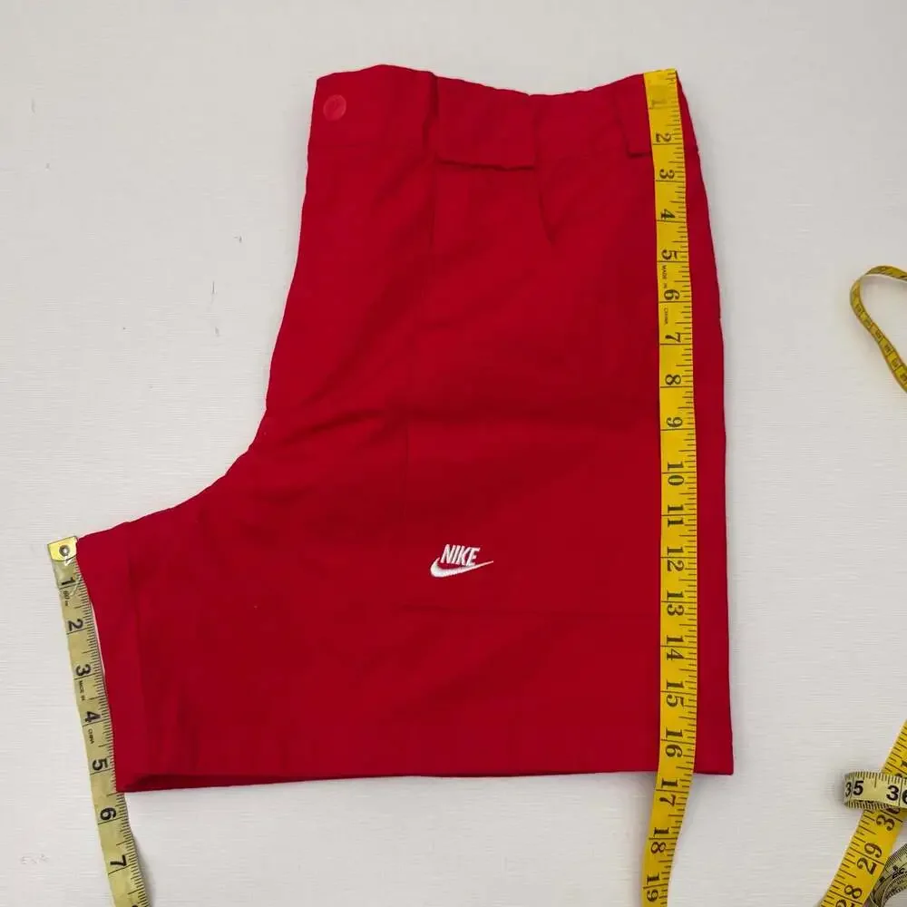 Nike Sportswear Reissue 1987 Archive Red Woven Shorts Size L